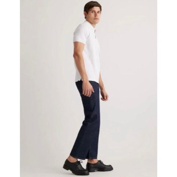 QUINCE White Organic Cotton Pique Polo NWT Size XL - Picture 3 of 9